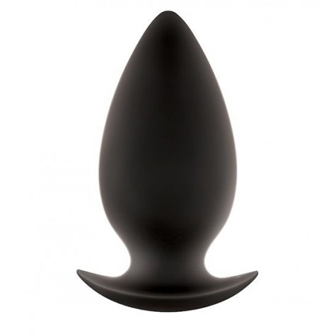 Чёрная анальная пробка большого размера Renegade Spades для ношения - 11,1 см.